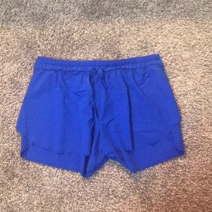 Royal blue lululemon shorts